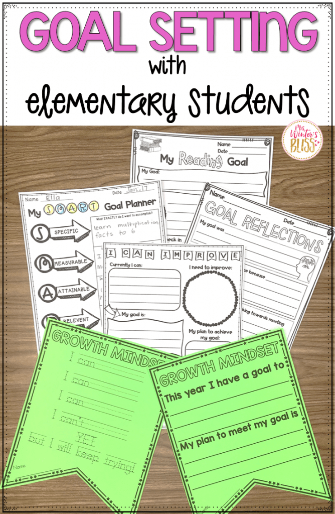 Goal Setting With Elementary Students - Mrs. Winter's Bliss - Resources