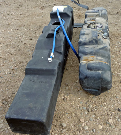 Titan extended range pickup truck fuel tank MrTrailer Reviews Trucks