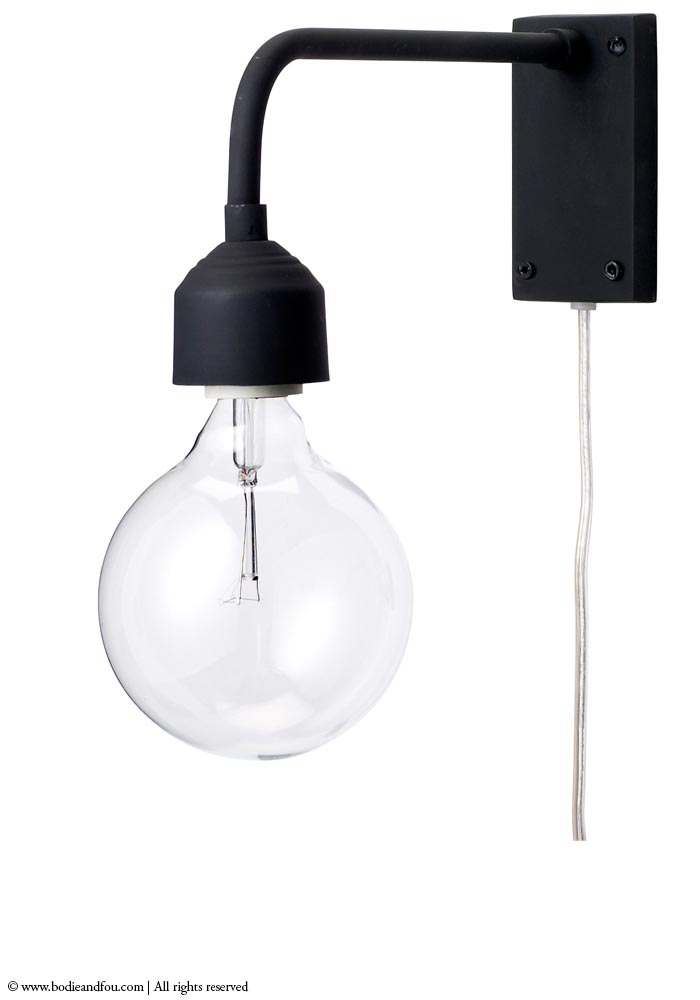 Black Wall Light Skylia