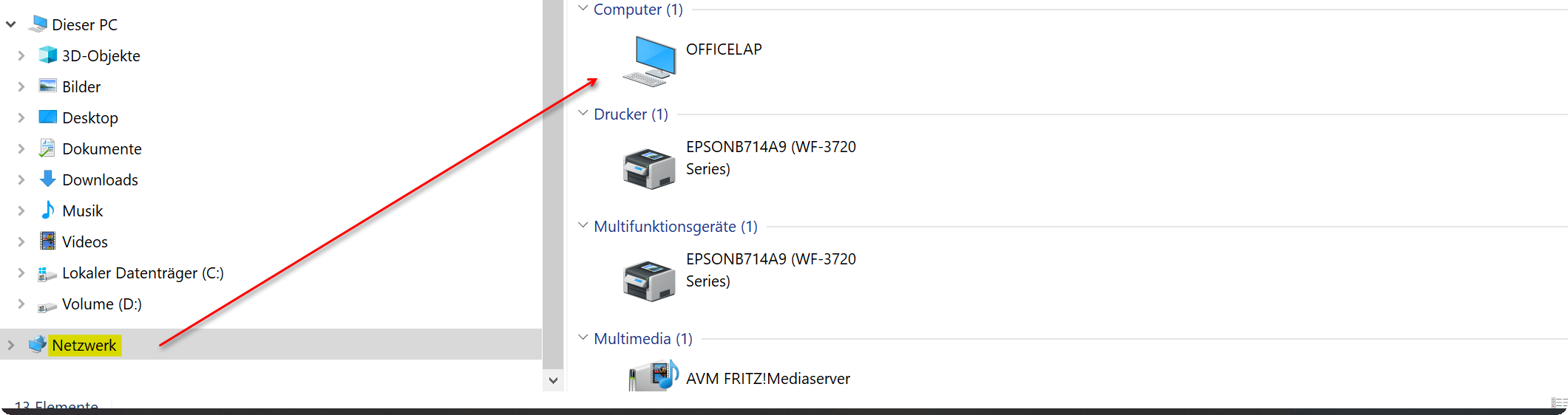 Wirelessly connect the laptop to the desktop PC in the home network