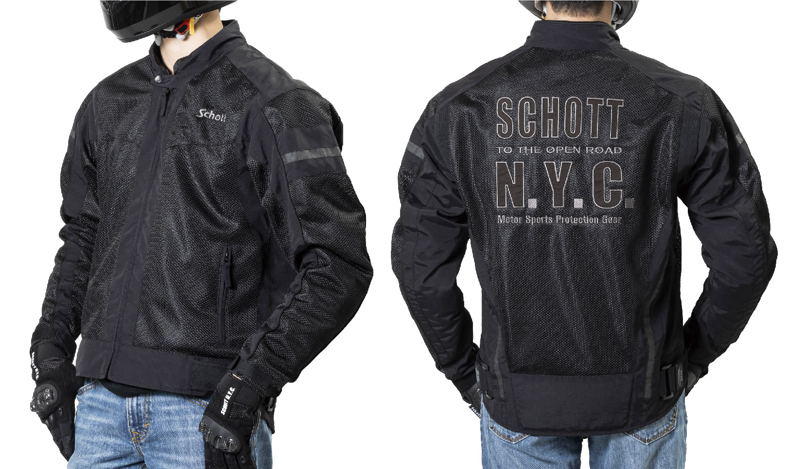 S2L1501 SCHOTT CROUSE MESH RIDING JACKET PRODUCT MS.PG