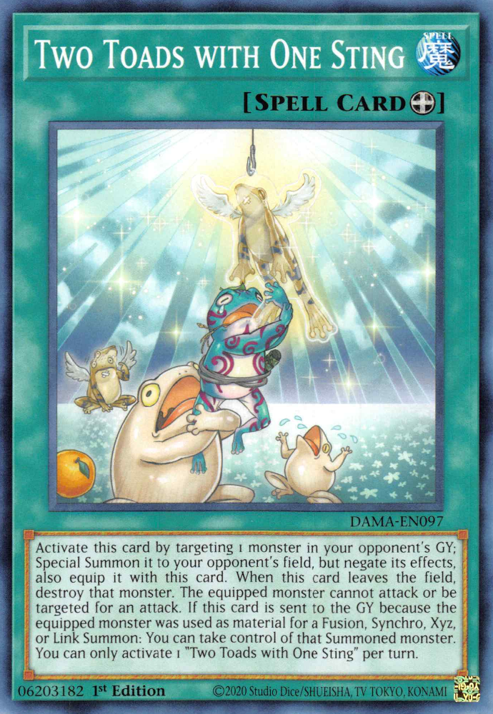 Two Toads with One Sting Yugipedia YuGiOh! wiki