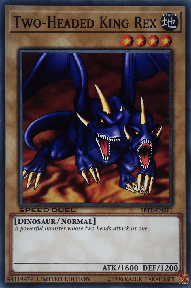 TwoHeaded King Rex Yugipedia YuGiOh! wiki