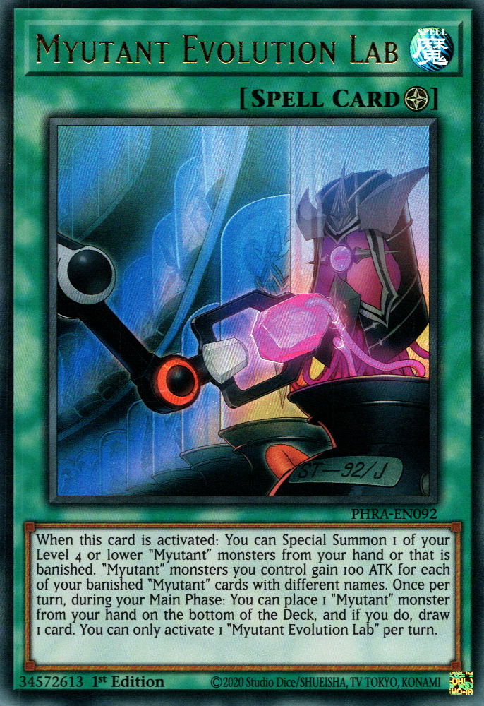 Myutant Evolution Lab Yugipedia YuGiOh! wiki