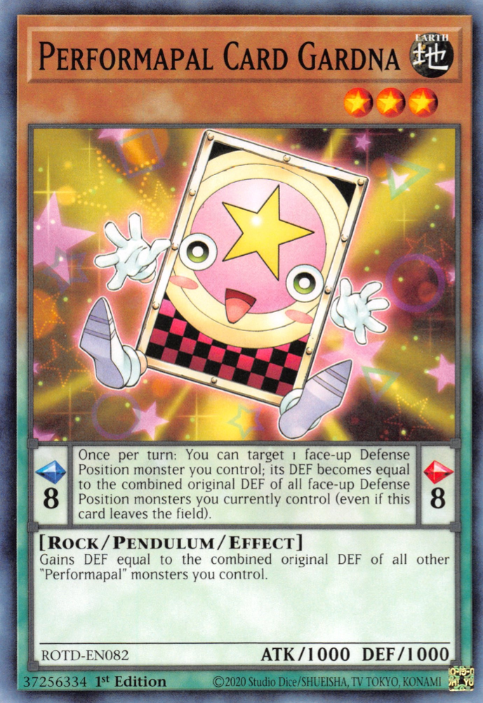Performapal Card Gardna Yugipedia YuGiOh! wiki