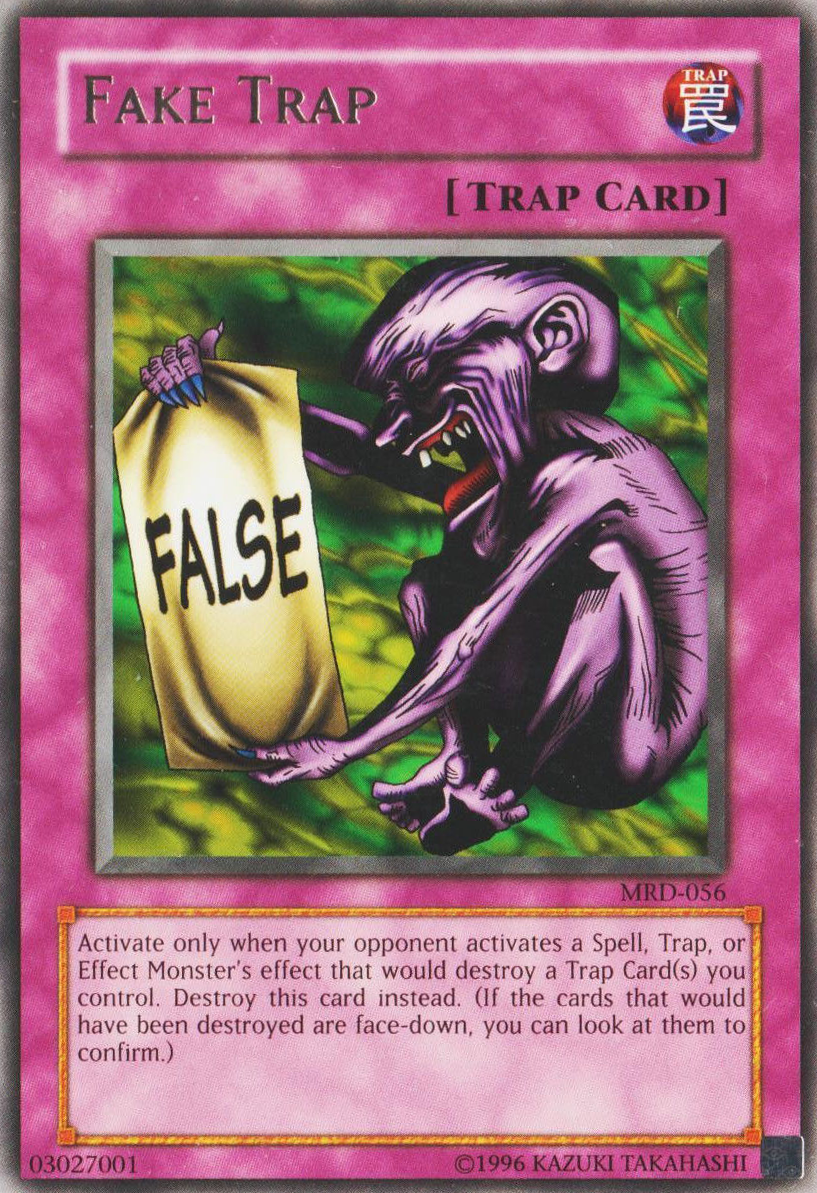 Fake Trap Yugipedia YuGiOh! wiki