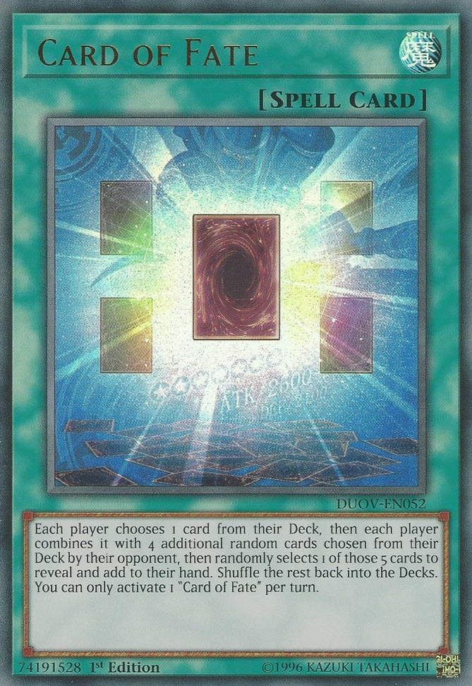 Card of Fate Yugipedia YuGiOh! wiki