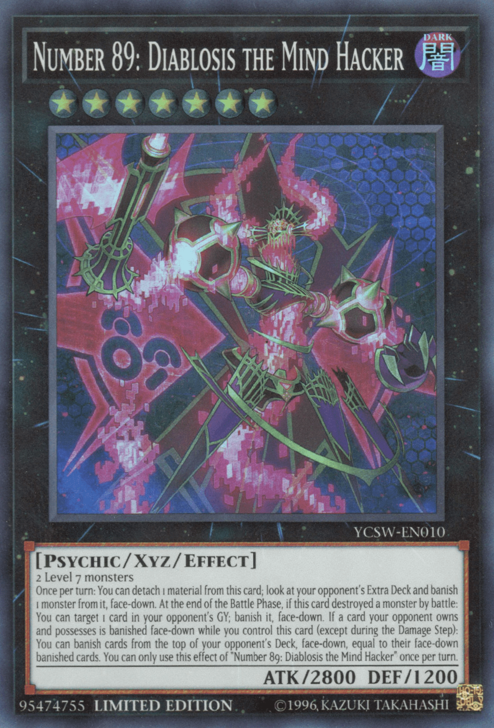 Number 89 Diablosis the Mind Hacker Yugipedia YuGiOh! wiki