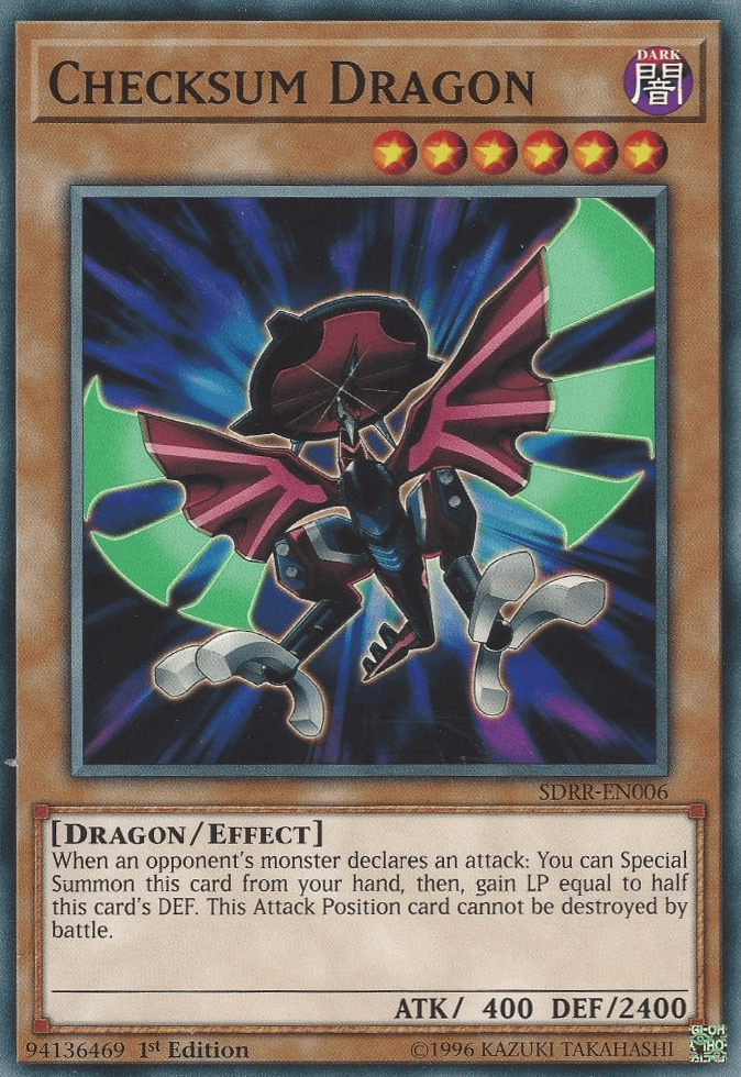 Checksum Dragon Yugipedia YuGiOh! wiki