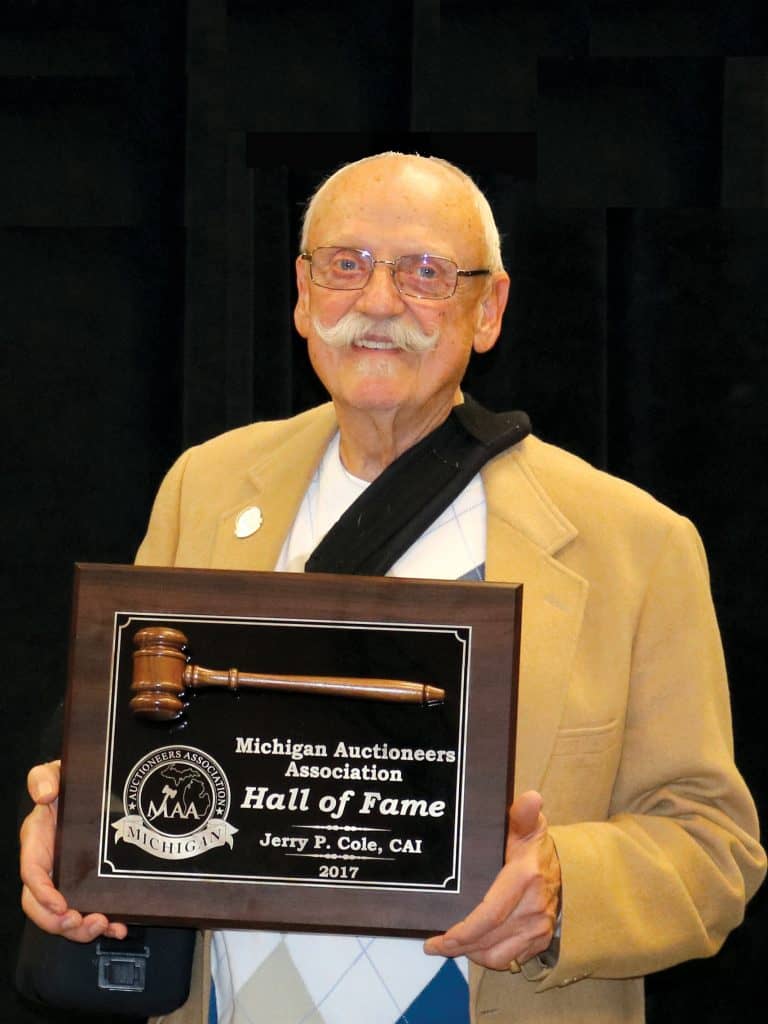Jerry Cole, 2017 MAA Hall of Fame Inductee Michigan Auctioneers