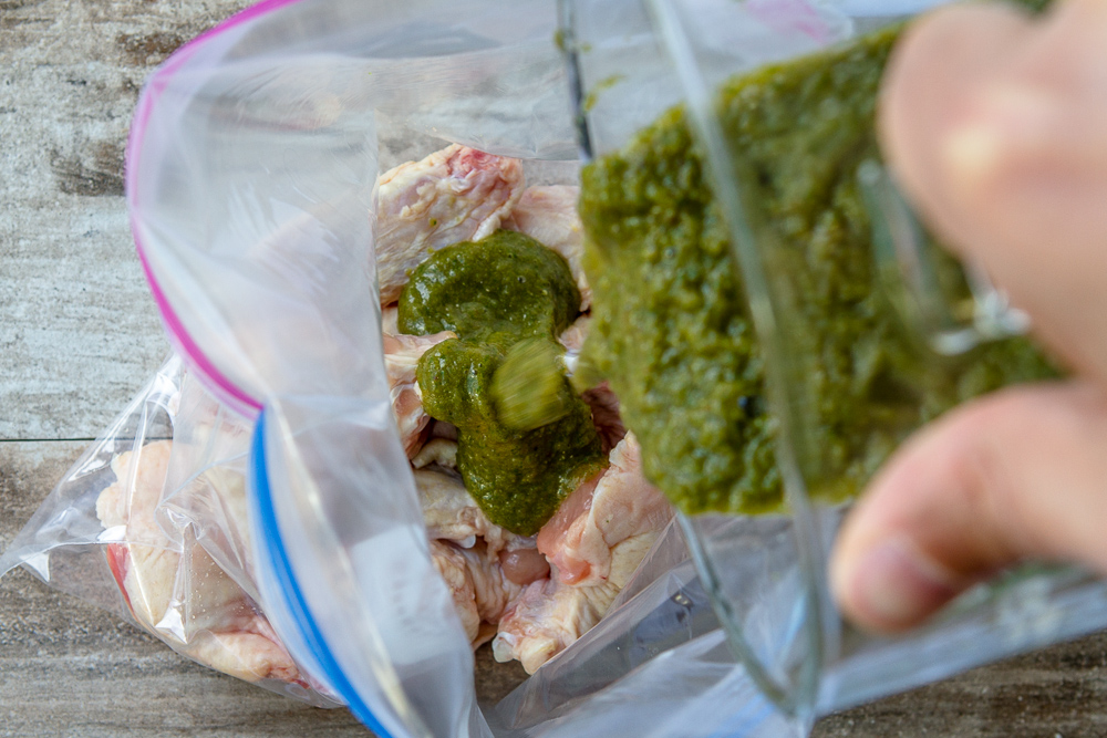 Hatch Green Chile Wings m's belly