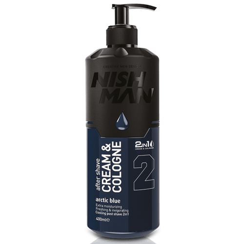 NISHMAN CREAM & COLOGNE ARCTIC BLUE AfroCaribbean Cosmetics & Hair