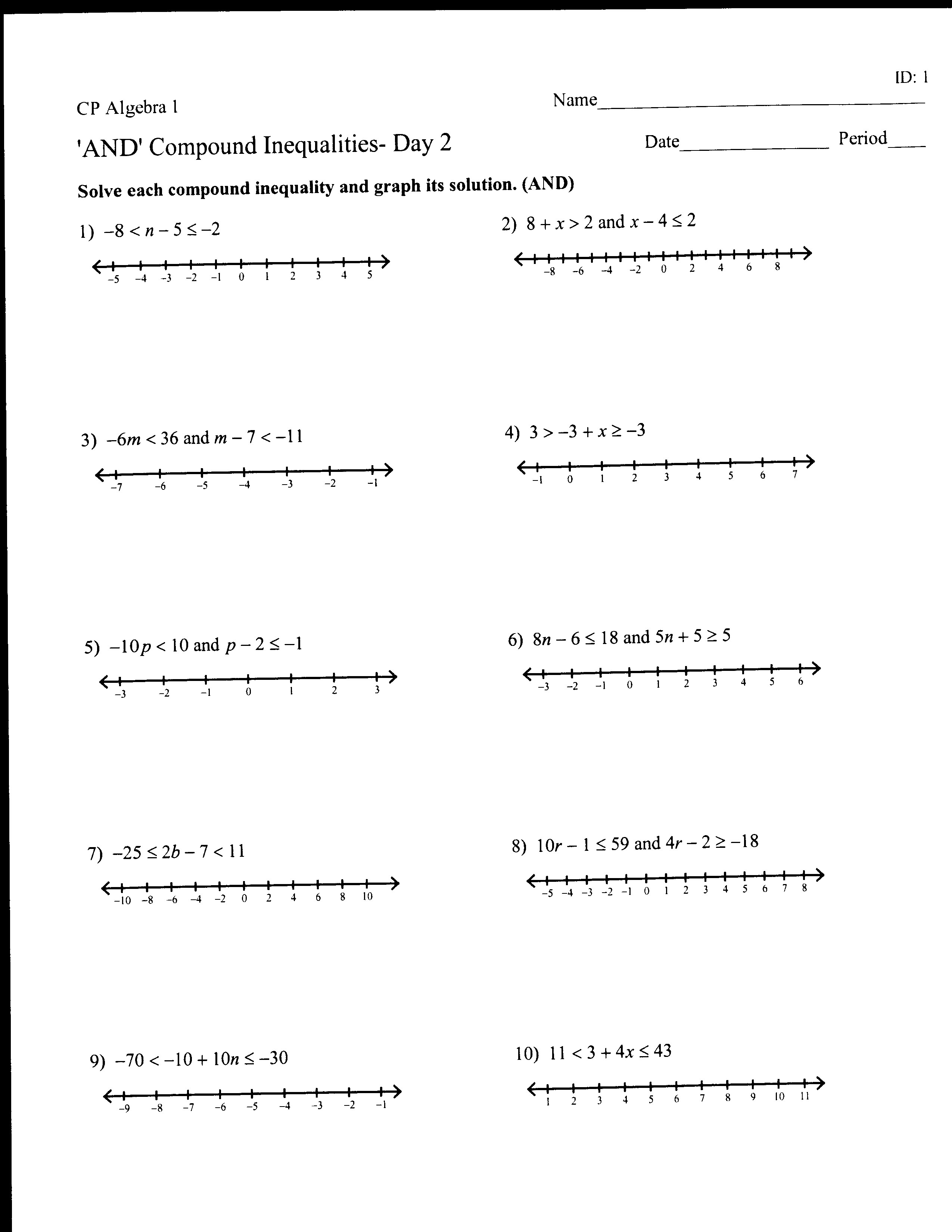 Chapter 3 CP Algebra 1 Ms. Dudjak