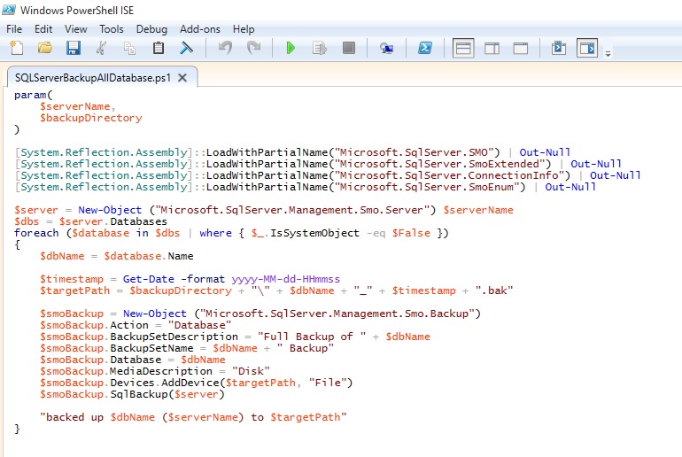 SQL Server Database Backup using PowerShell ARKSD Consultancy Private