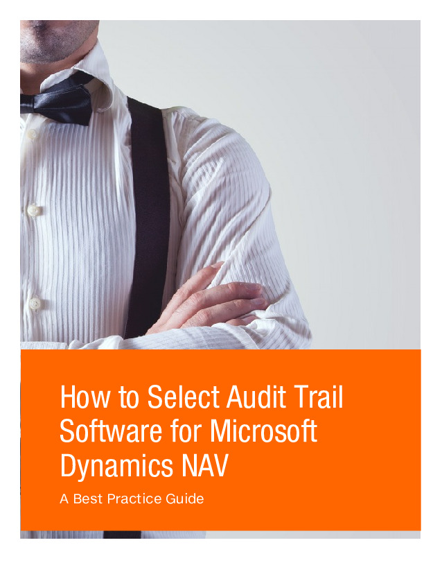How to Select Audit Trail Software for Microsoft Dynamics NAV