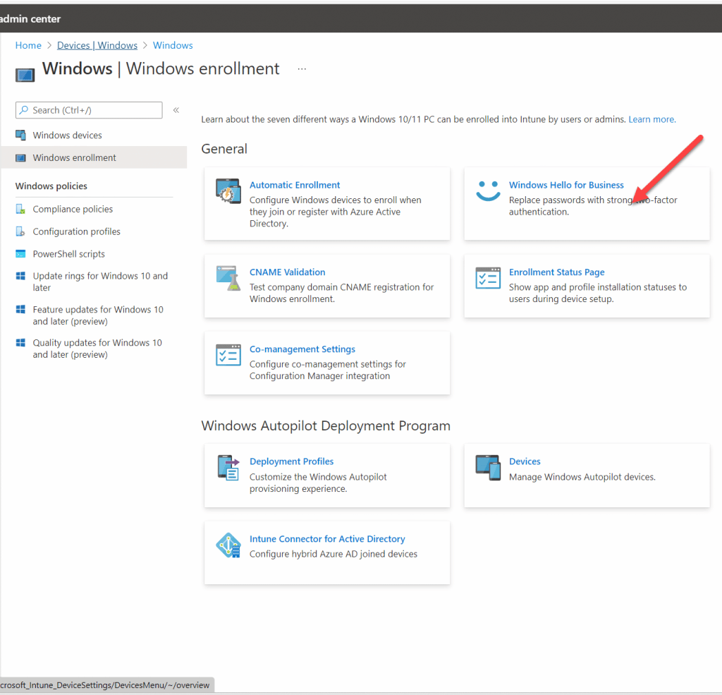 Manage Windows Hello for Business (WHfB) with Intune MSEndpointMgr
