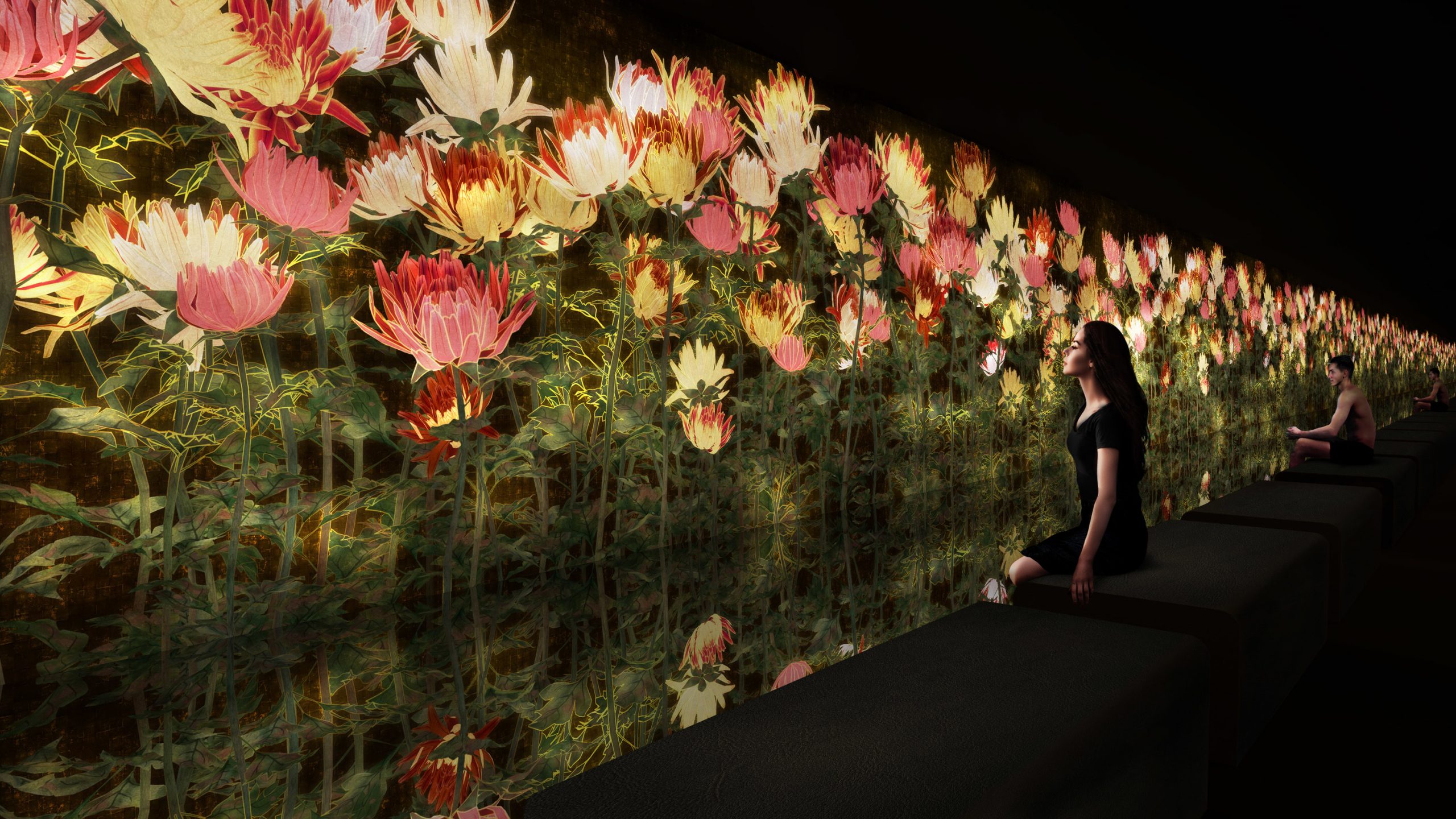 Immerse yourself in a digital art sauna at teamLab Reconnect in