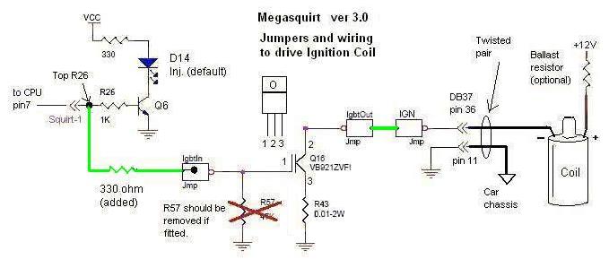 Megasquirt v3 driving single coil