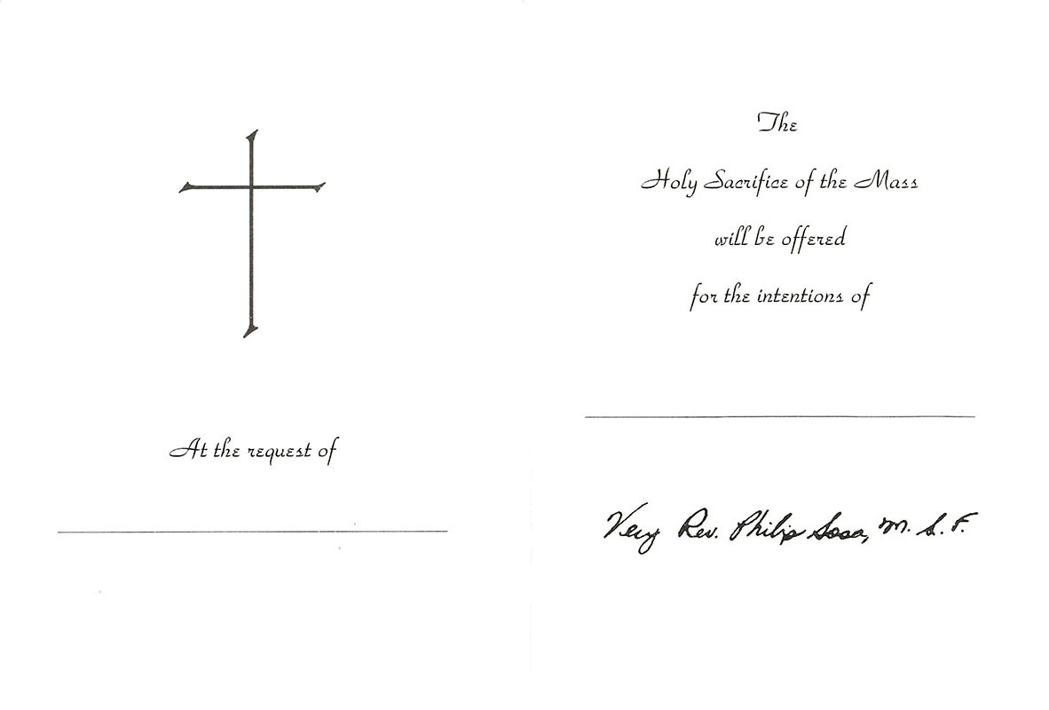 Request a Mass Intention Missionaries of the Holy Family