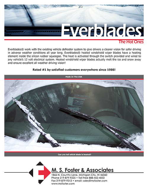 Heated Wiper Blades EverBlades, Winter Blades M.S. Foster