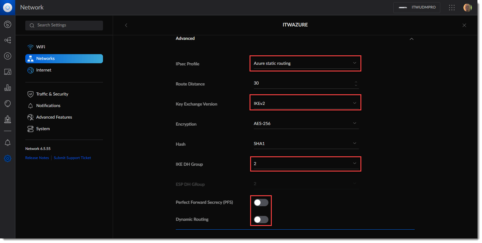 Ubuiqiti Unifi Dream Machine Pro Azure Site-To-Site Vpn | Msfreaks
