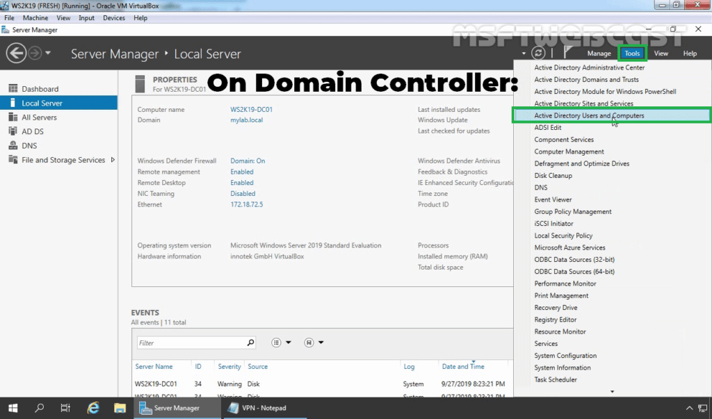 Configure NPS for VPN in Windows Server 2019 Part3