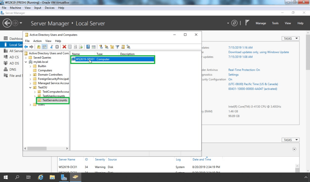 Configure Group Policy Settings for WSUS in Windows Sever 2019
