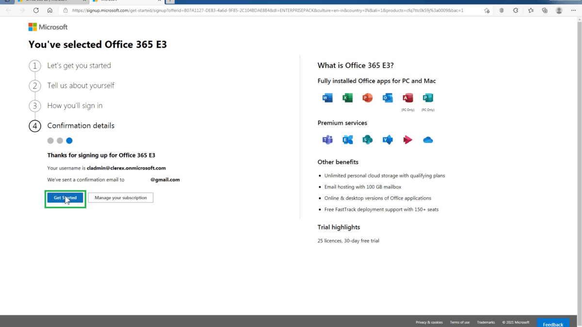 How to Create an Office 365 E3 Trial Subscription » Blogs on Windows