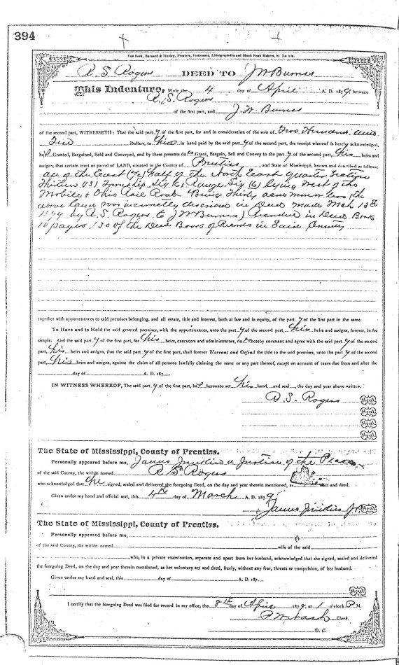 Prentiss County MS Genealogy