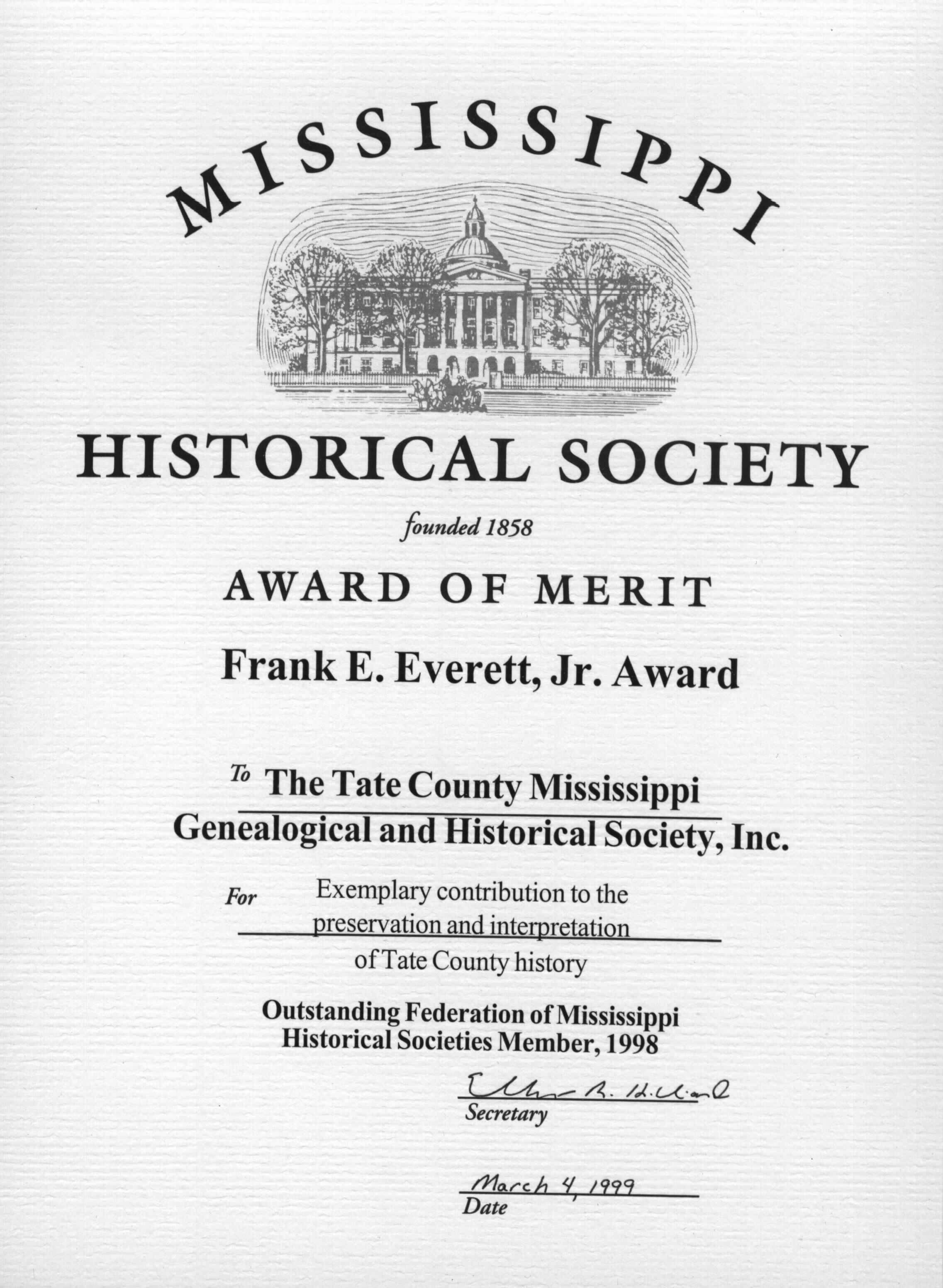 Genealogy Tate County. Mississippi