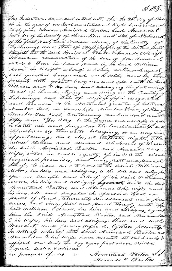 Tishomingo County part of the MSGen