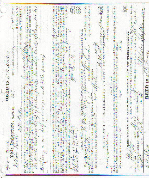 Tishomingo County part of the MSGen