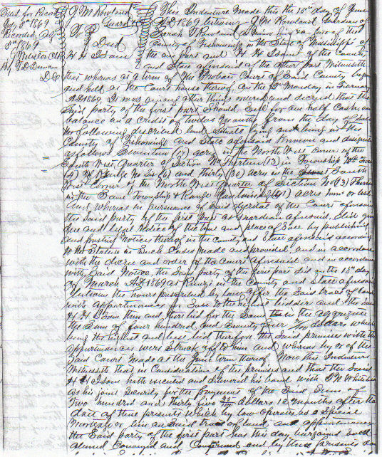 Tishomingo County part of the MSGen