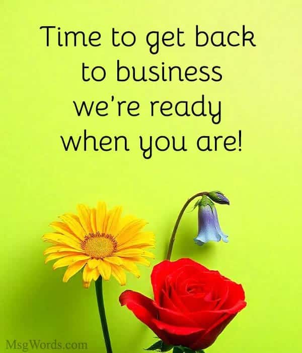 Best 30+ Back Messages, Wishes and Quotes