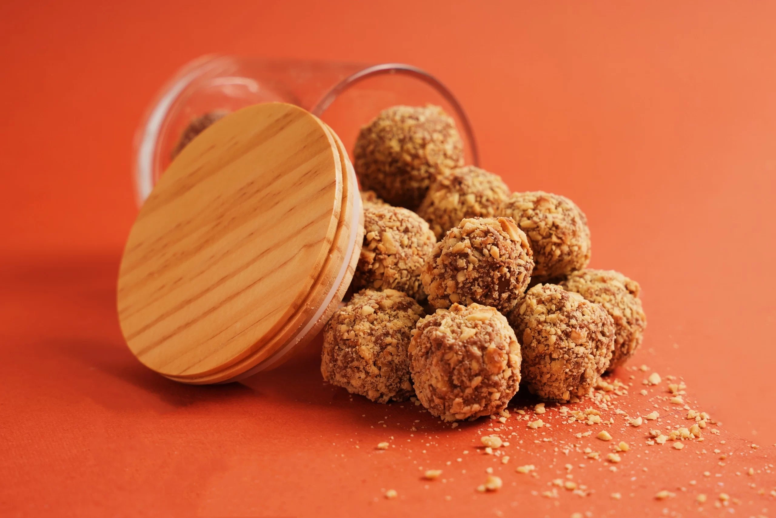 Mini Hazelnut Chocolate Date Balls BiteSized Treats Mshakkal