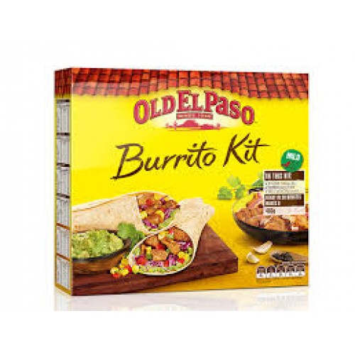 Old El Paso Burritos Kit, 8 Shells and 1 Seasoning Pack 273g