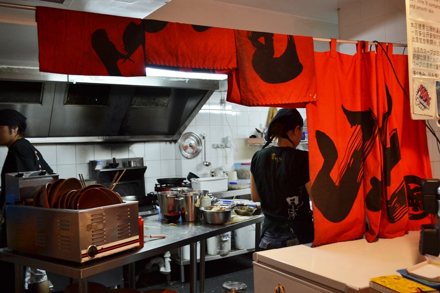 Gumshara Ramen Eating World Food Court, Sydney Ms IHua & The Boy