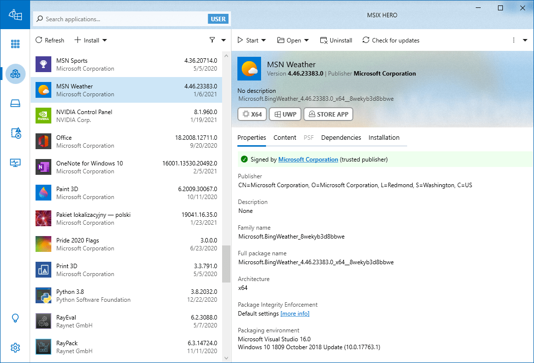 About MSIX Hero
