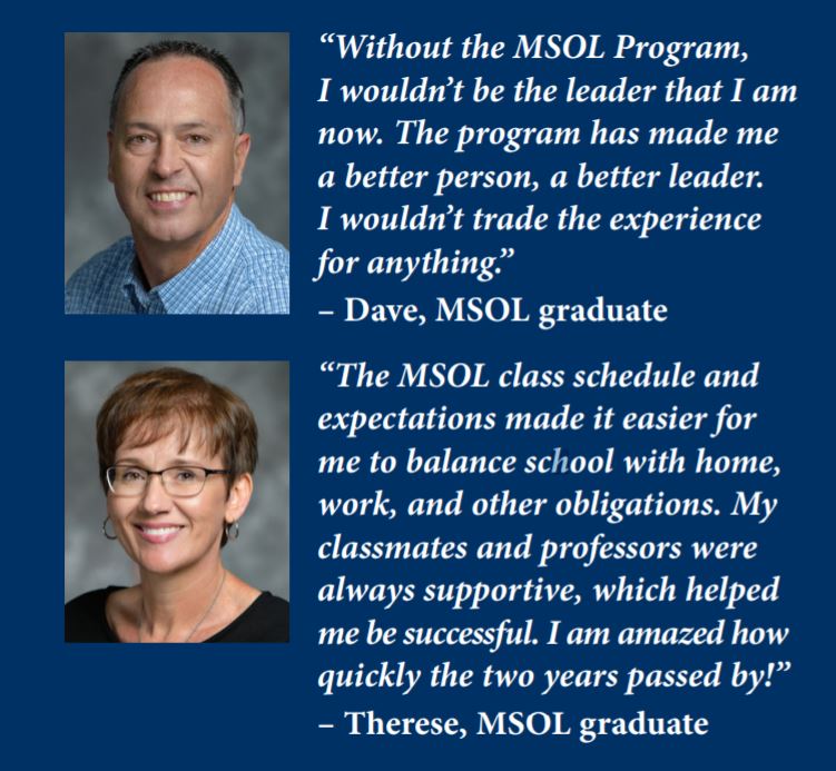 Master of Science In Organizational Leadership (MSOL)