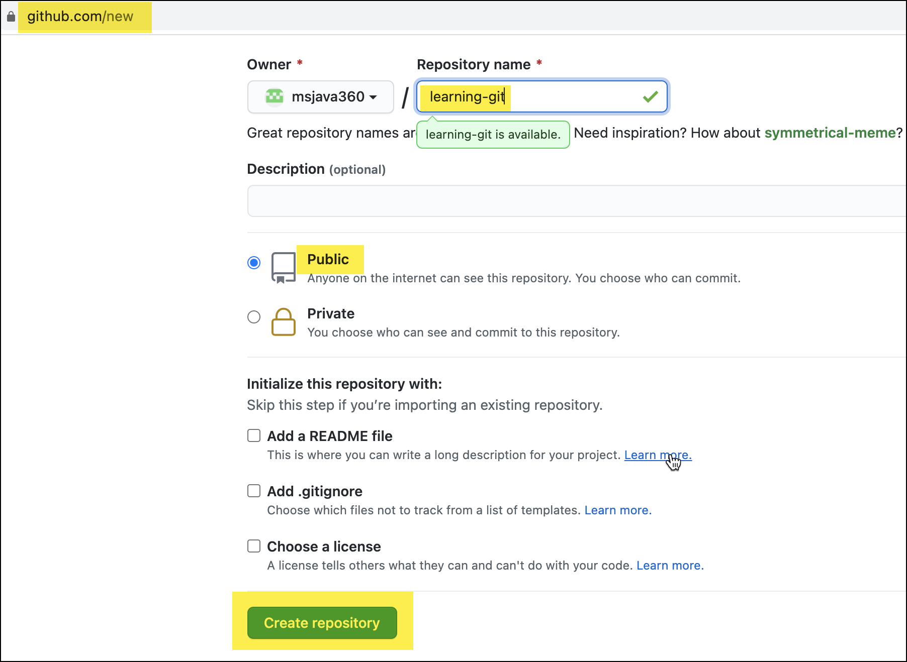 Git and GitHub End to End MS Java 360