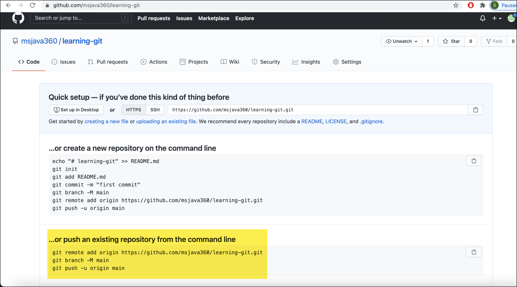 Git and GitHub End to End MS Java 360