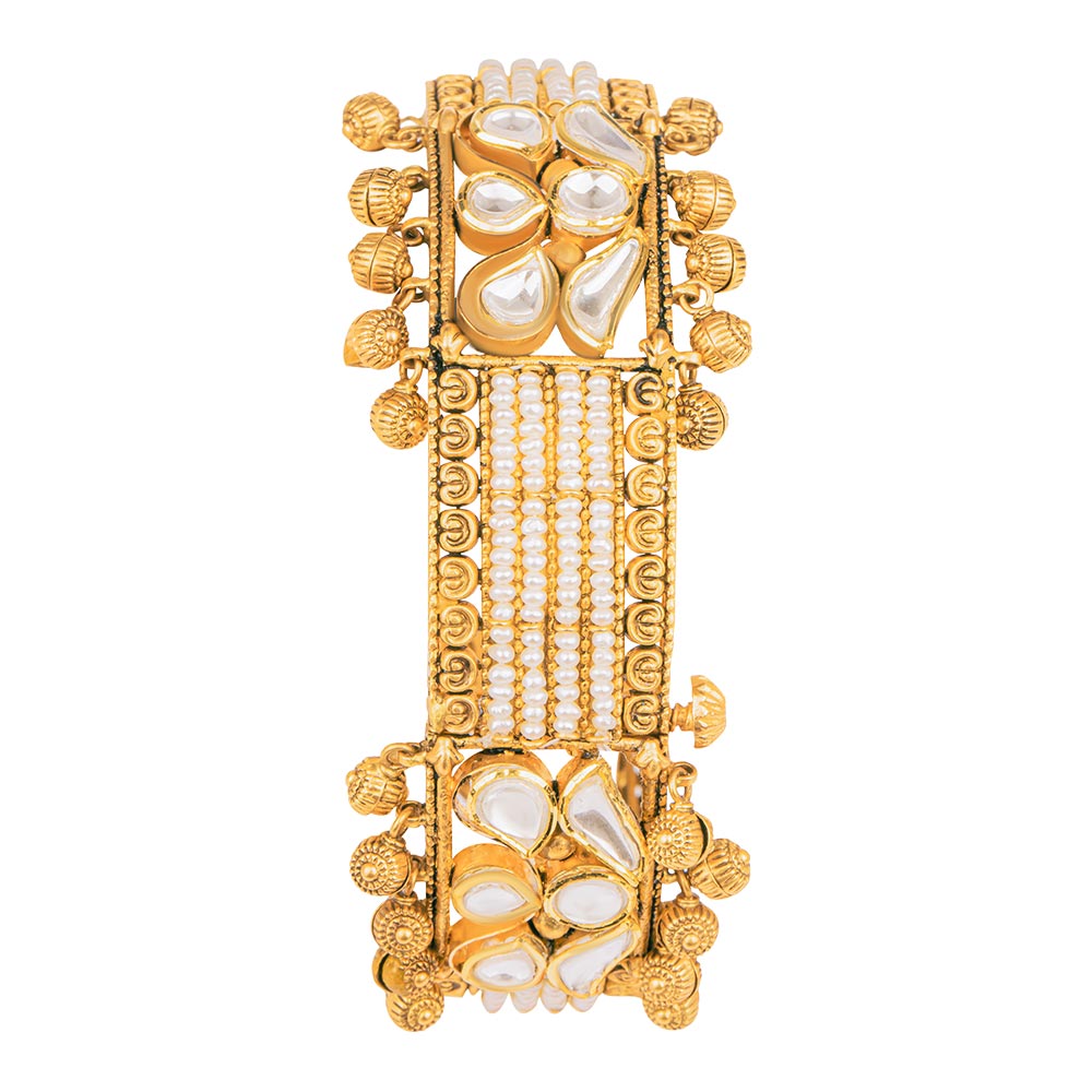 Buy White Stone Bangles Gold Online Best Price