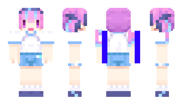 Aqua ♡ Kingdom Hearts Minecraft Skin