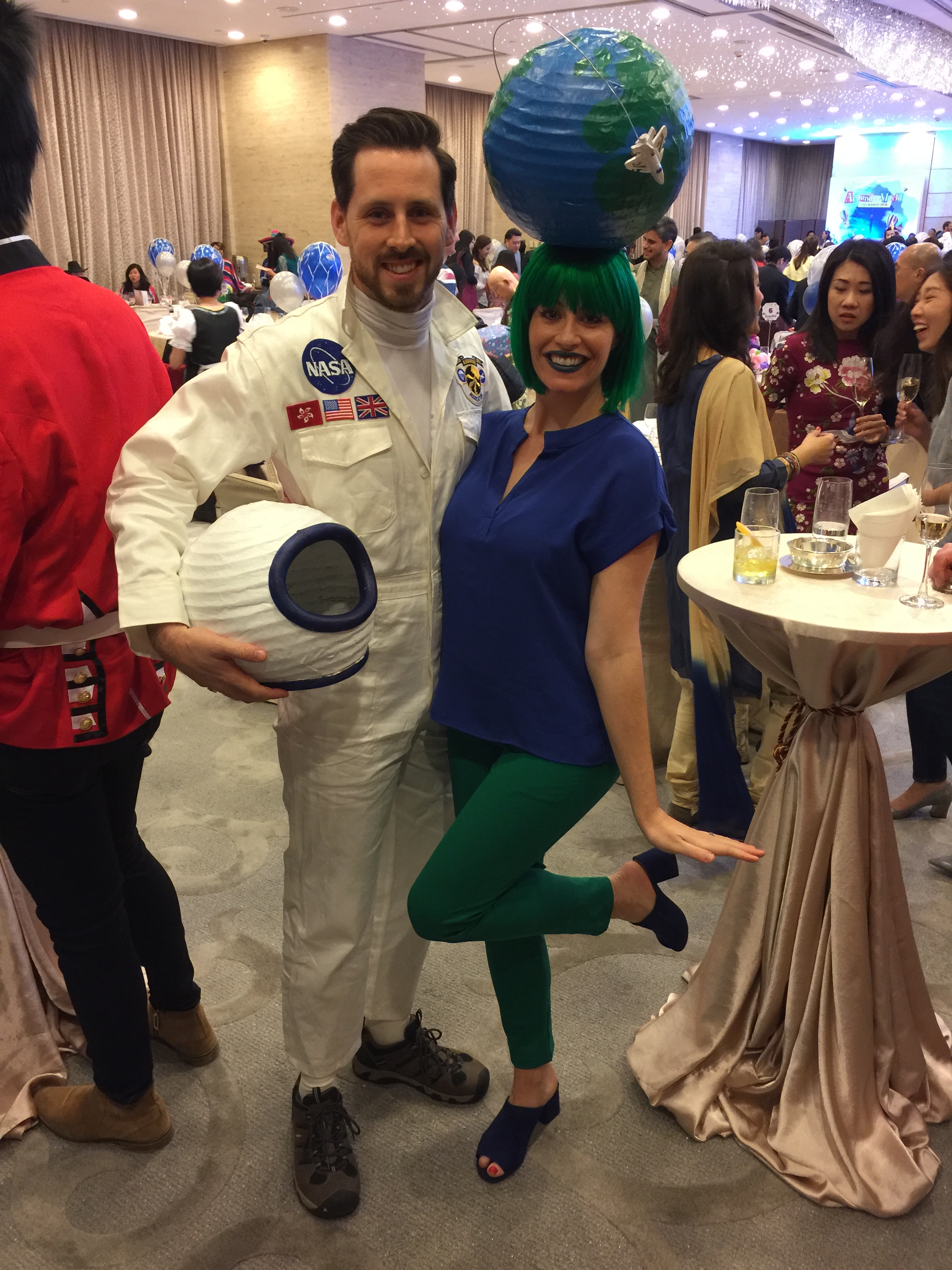 DIY Astronaut & Earth Costume Ms. Kit Lang