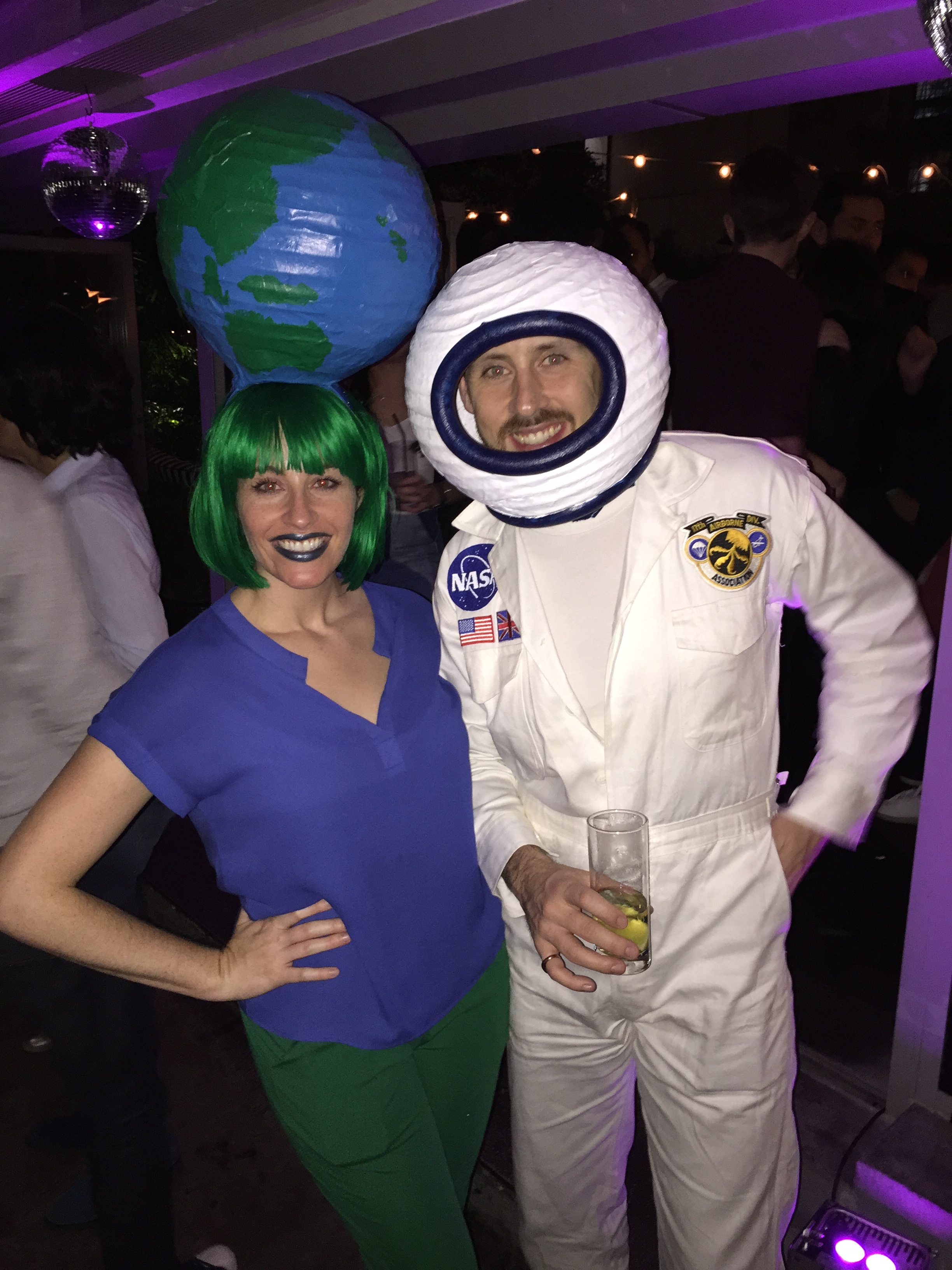 DIY Astronaut & Earth Costume Ms. Kit Lang