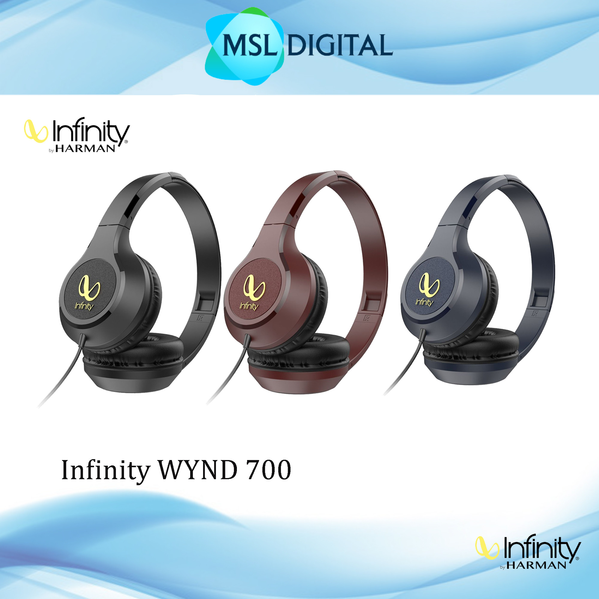Infinity WYND 700 Wired onear headphones MSL Digital Online Store