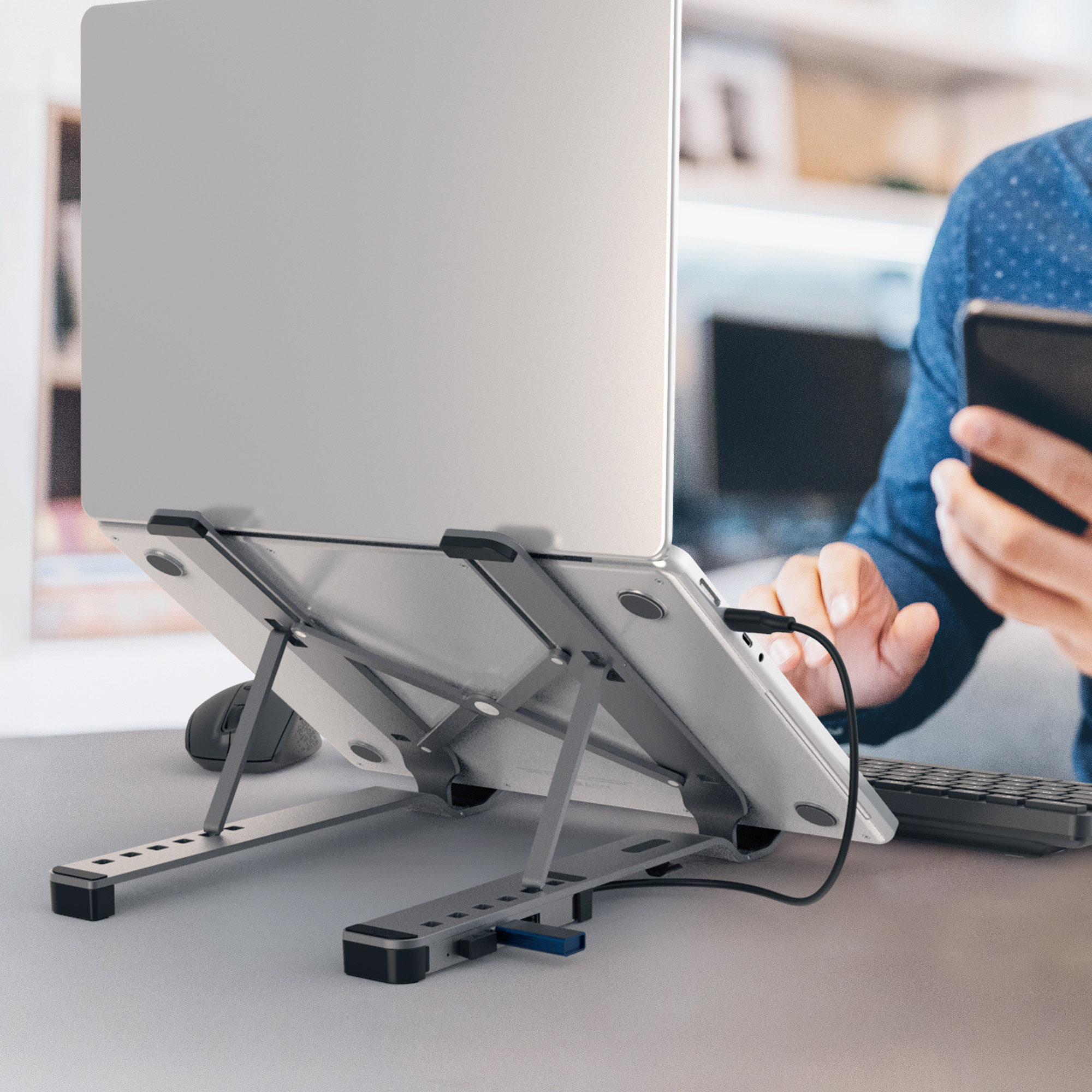 J5 create Laptop Stand with USB™ 4Port Hub JTS223 MSL Digital