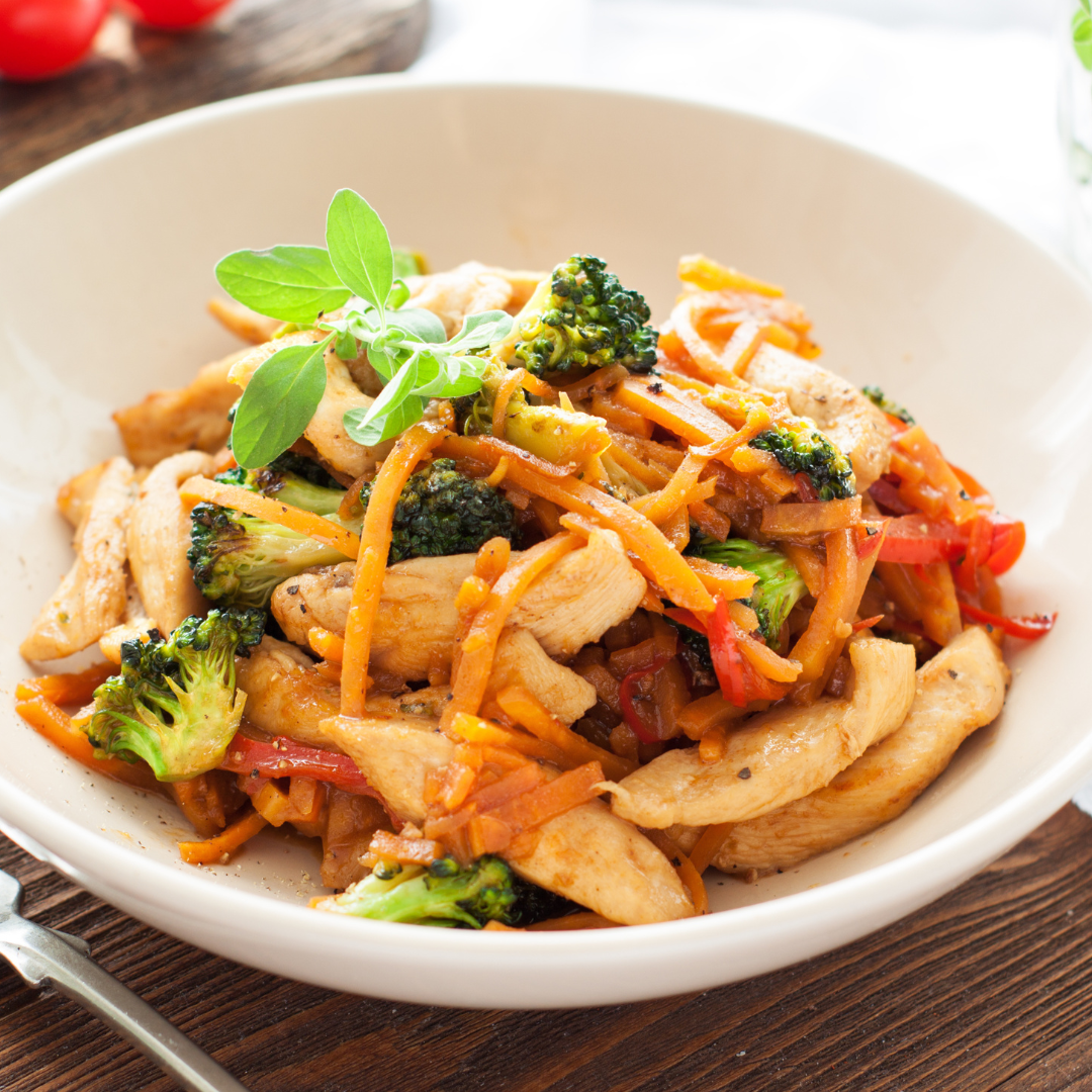 Sweet Potato Chicken StirFry with Peanut Sauce Mississippi Market Coop