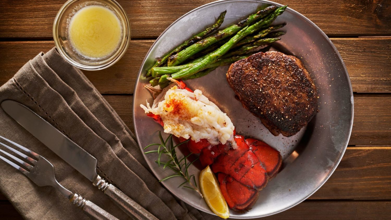 Lobster Tail & NY Strip Steak Mississippi Market Coop