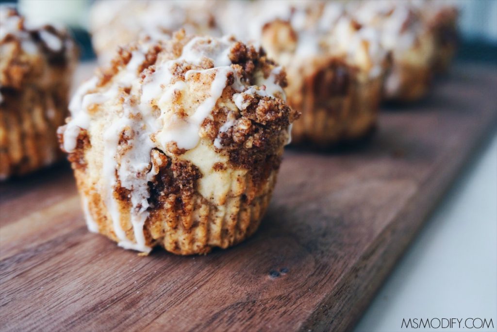 {gluten free} Cinnamon Roll Muffins MsModify
